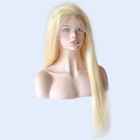 613 blonde Farbseidige gerade volle Spitze-Menschenhaar-Perücken für schönes Ladys