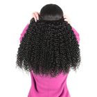 100% gelockte peruanische Jungfrau-Haar-Erweiterungen/schwarze Frauen-verworrene gelockte Bündel